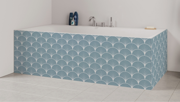 Tablier de bain : Rosace art déco 2