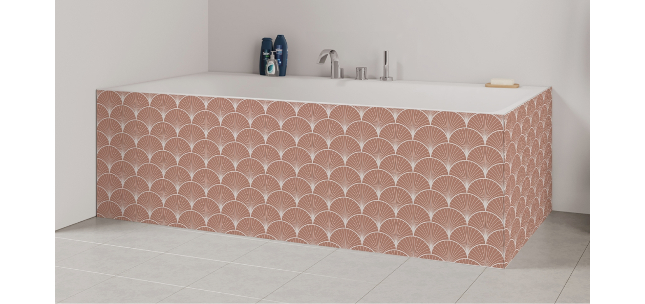 Tablier de bain : Rosace art déco 3