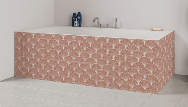 Tablier de bain : Rosace art déco 3