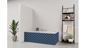Tablier de bain : Rosace art déco