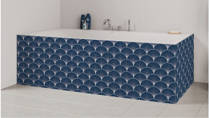 Tablier de bain : Rosace art déco