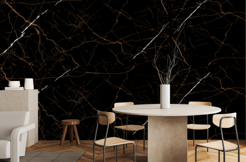 Papier peint : Marbre noir...