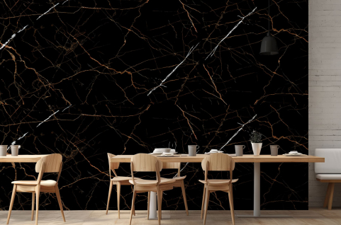 Papier peint : Marbre noir...