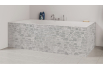 Tablier de bain : Mur pierre claire