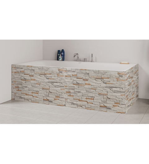 Tablier de bain : Mur pierre douce