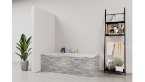 Tablier de bain : Mur pierre naturelle 2