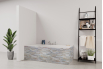 Tablier de bain : Mur pierre naturelle 2
