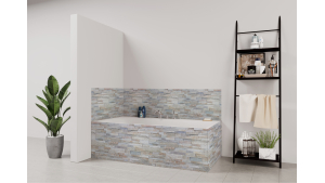 Tablier de bain : Mur pierre naturelle 2