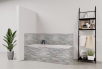 Tablier de bain : Mur pierre naturelle 2
