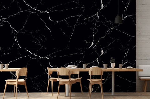 Papier peint : Marbre noir...