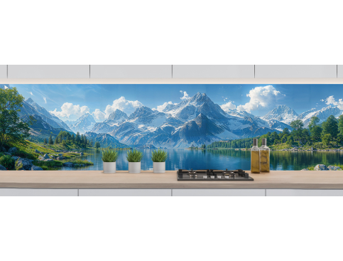 Crédence : Lac et montagnes 4