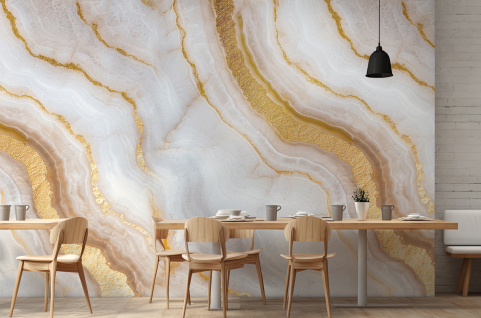 Papier peint : Marbre blanc...