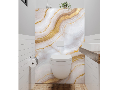 Panneau de WC : Marbre...