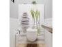 Panneau de WC : galets zen