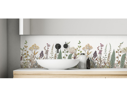 Crédence salle de bain :...