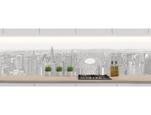 Crédence : Dessin New-York...
