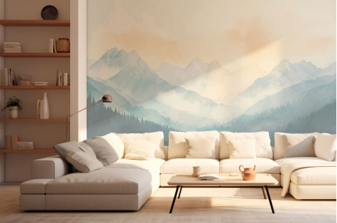 Papier peint : Montagnes et...