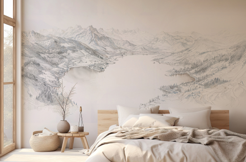Papier peint : Lac et...