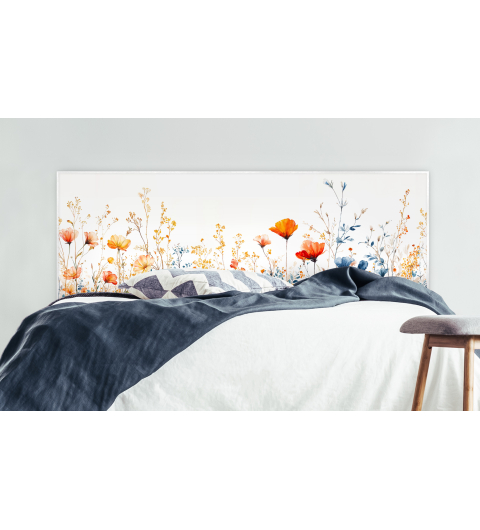 Tête de lit : Fleurs des...