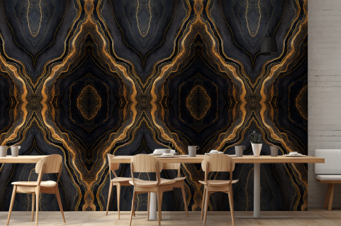 Papier peint : Marbre noir...