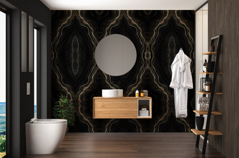 Papier peint : Marbre noir...