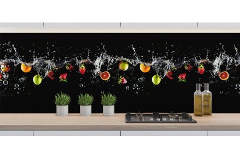 Crédence : Bains de fruits...