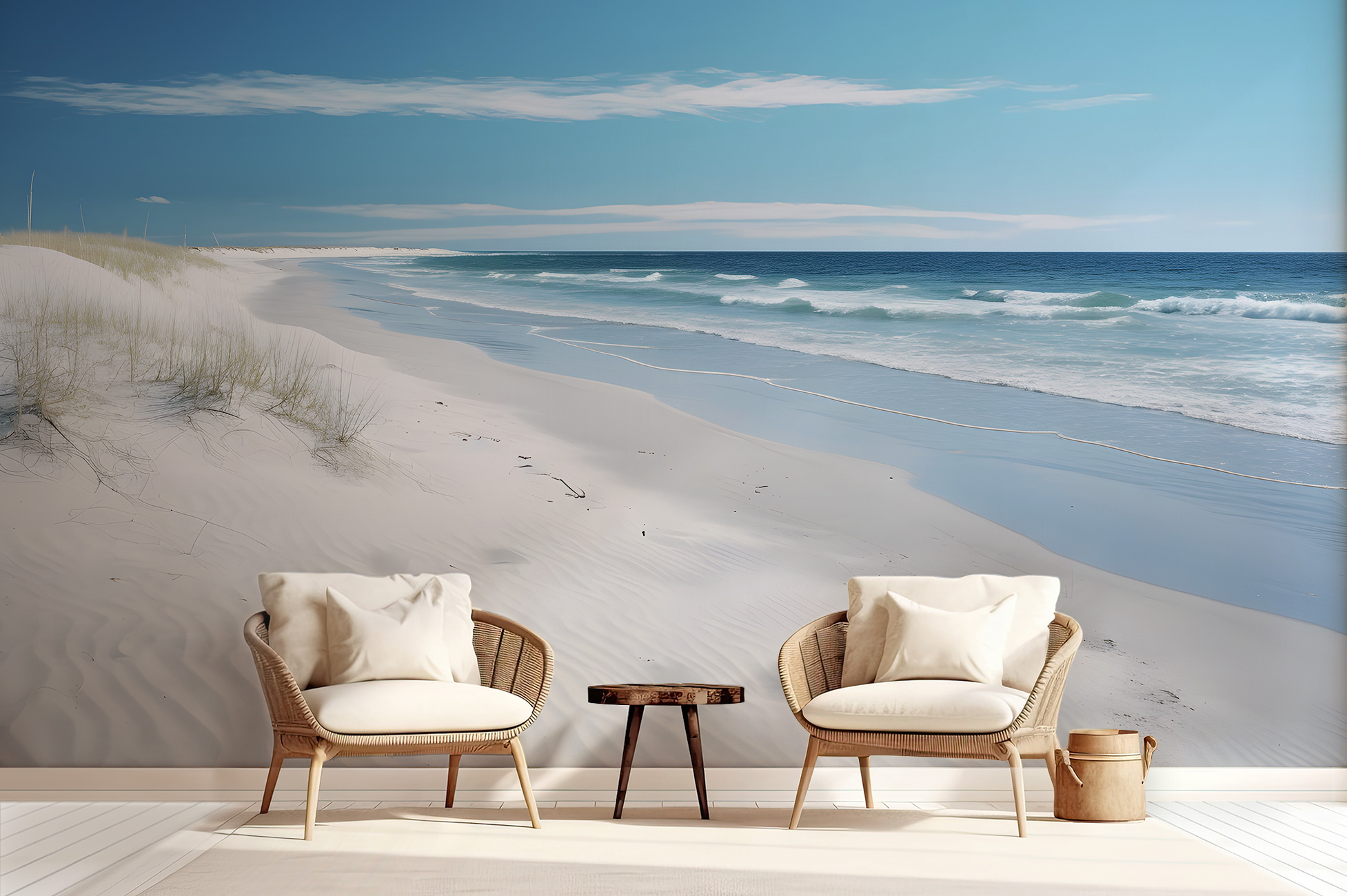 Papier peint : Plage de sable blanc
