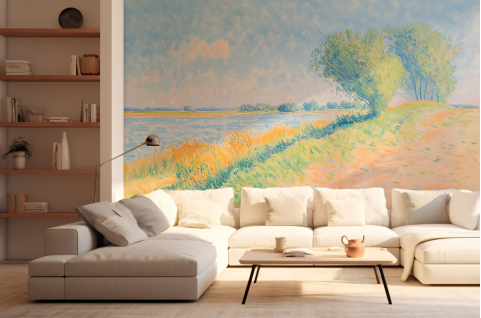Papier peint : Lac, chemin...