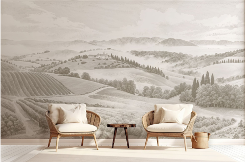 Papier peint : Paysage de...