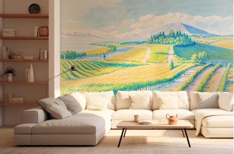 Papier peint : Paysage de...