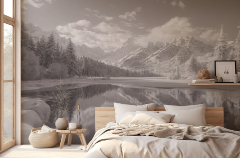 Papier peint : Lac et...