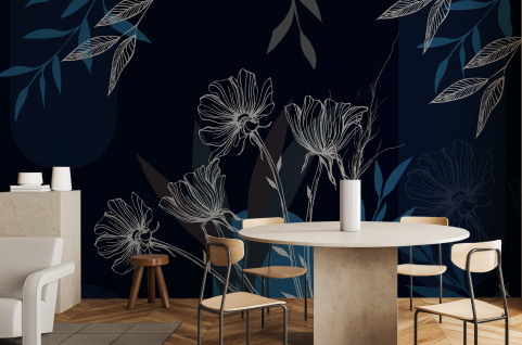 Papier peint : Fleurs...