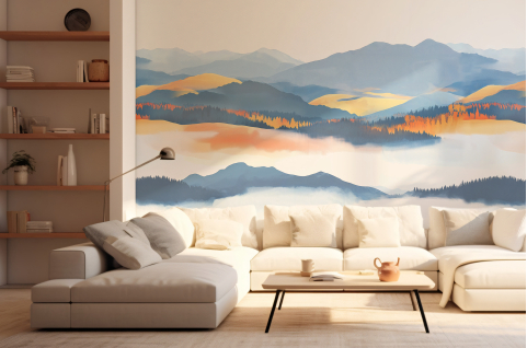 Papier peint : Collines et...