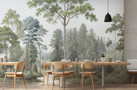 Papier peint : Forêt et...