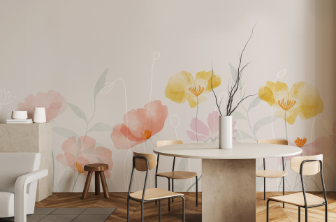 Papier peint : Fleurs...