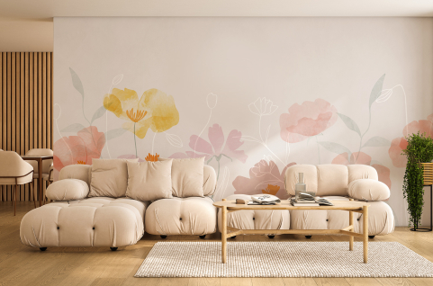 Papier peint : Fleurs...