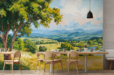 Papier peint : Paysage de...