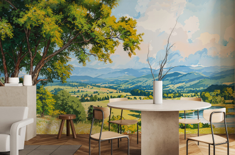 Papier peint : Paysage de...