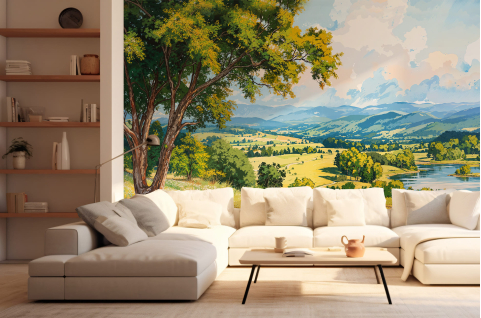 Papier peint : Paysage de...