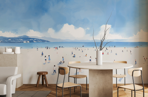 Papier peint : Plage aux...