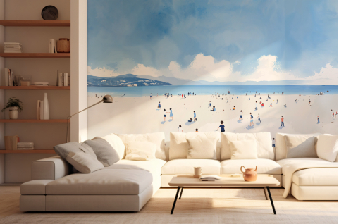 Papier peint : Plage aux...