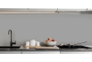 Crédence Aluminium blanc RAL 9006