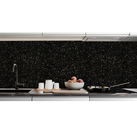Terrazo noir et coloré 