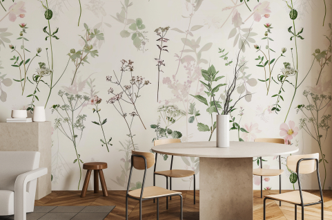 Papier peint : Herbier aéré