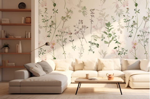 Papier peint : Herbier aéré