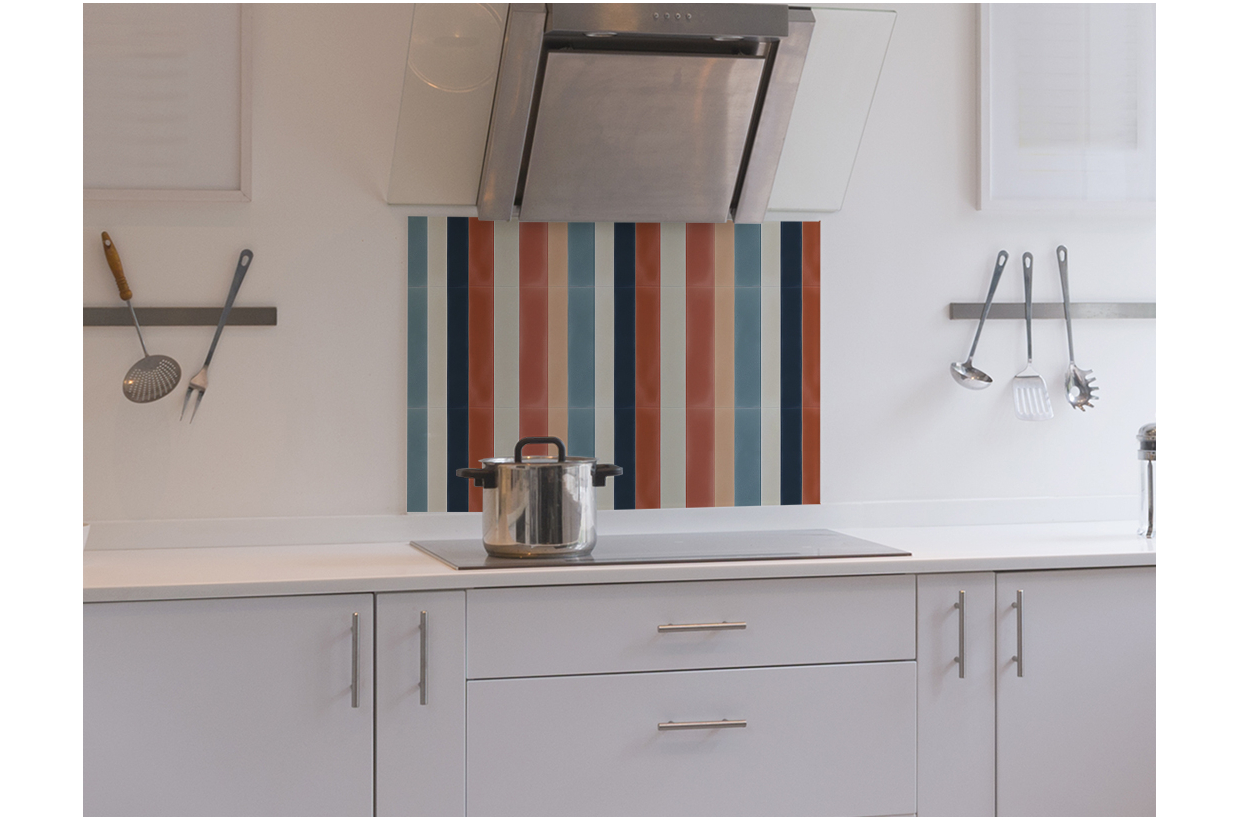 Crédence Cuisine Aluminium 3mm Motif Marocain – 70x50 Cm, Résistante à La Chaleur, Facile à Nettoyer