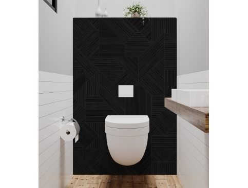 Panneau de WC : Bois et...