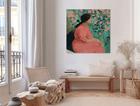 Tableau : Femme-corail...
