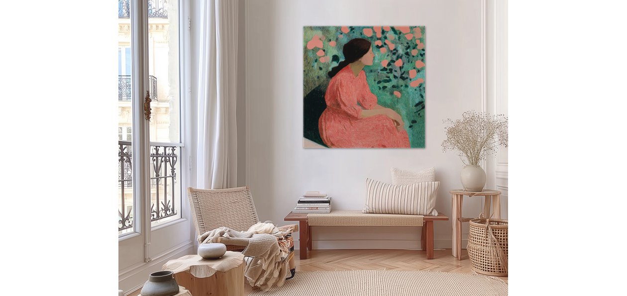 Tableau : Femme-corail...