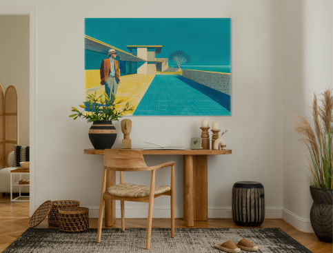 Tableau : L’homme au soleil...